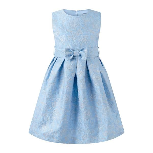 Rachel Riley Blue Damask Party Dress