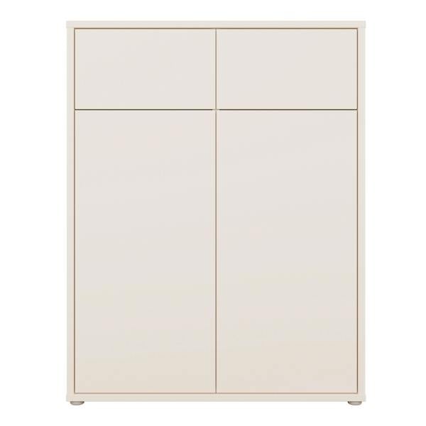 Furniture To Go Alice Springs Storage Cabinet with 2 Doors & 2 Drawers with Push-to-Open in Sand