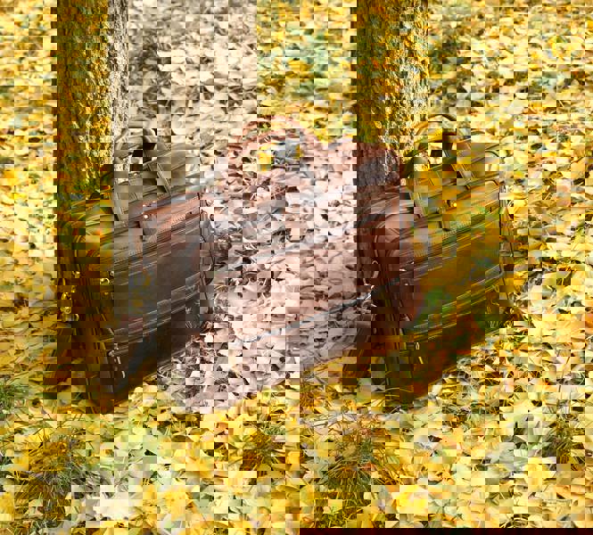 Touribag Genuine Leather Briefcase With Multiple Pockets