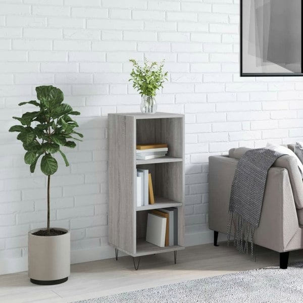 Berkfield Sideboard Grey Sonoma 34.5x32.5x90 cm Engineered Wood