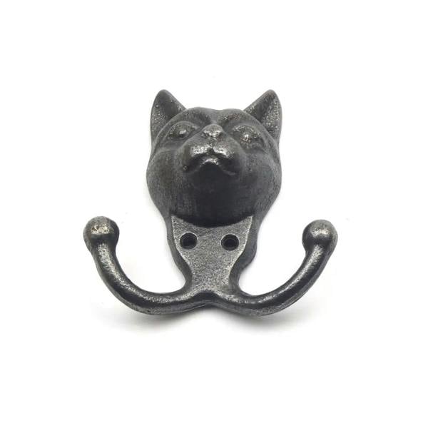 Cast Iron Novelty Cat Coat Hook - 110mm x 100mm