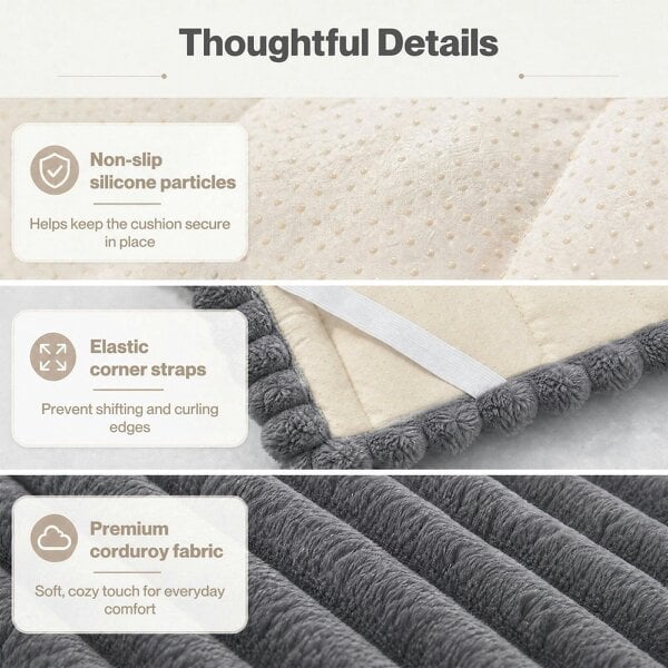 Marlow Corduroy Sofa Cover Pet Friendly Non Slip Washable