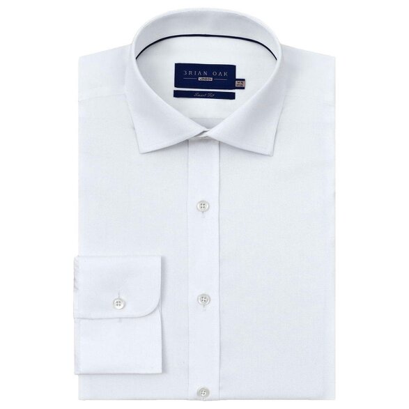Men's Easy Care White Twill Shirt