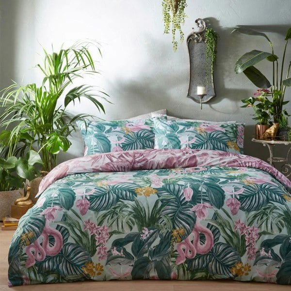 Furn Medinilla Duvet Cover Set - Mint/Lilac