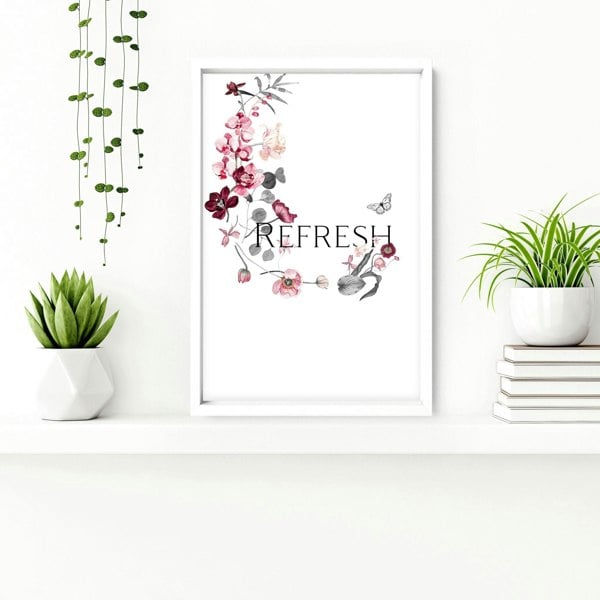 Wall pictures for bathroom | set of 3 framed wall art prints