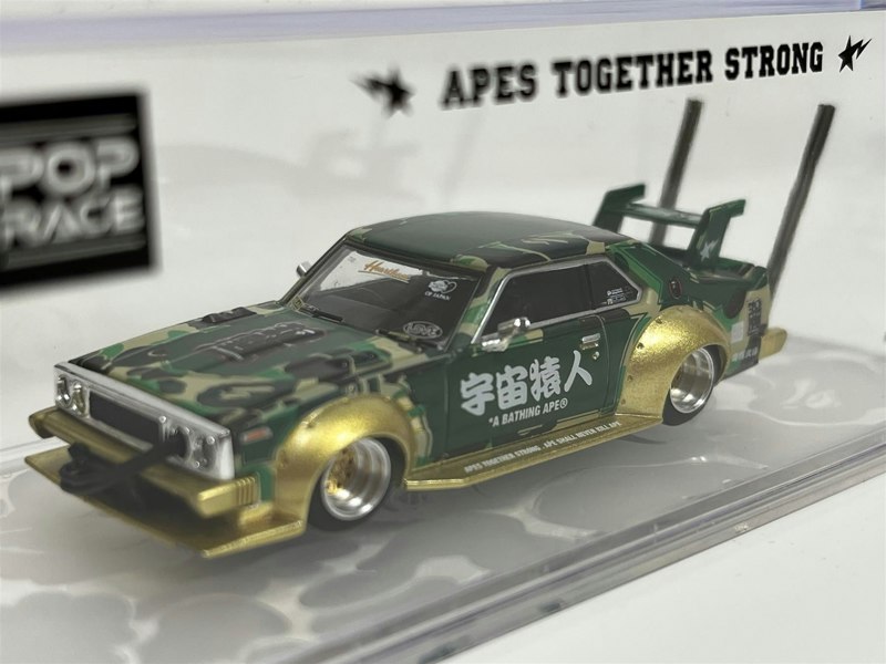 Pop Race Skyline C210 Bosozoku Style 30th Anniversary 1:64 Scale PR640009