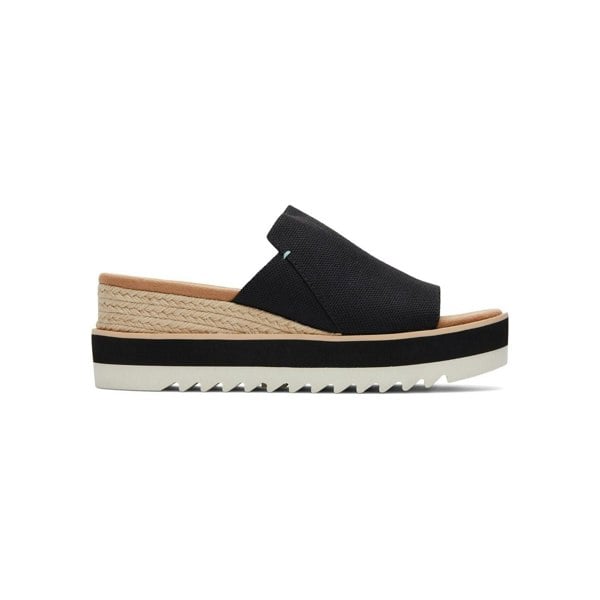 TOMS Diana Mule Wedge Womens - Black