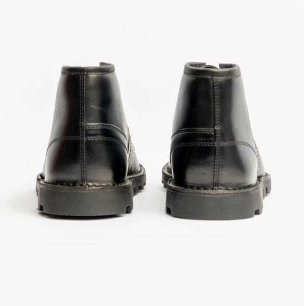 Grafters UNISEX Original Leather Monkey Boots Black