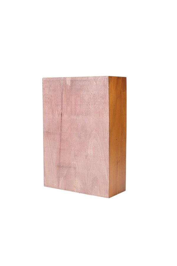 Living and Home Wooden Vintage Desktop Storage Cabinet Box with Drawer