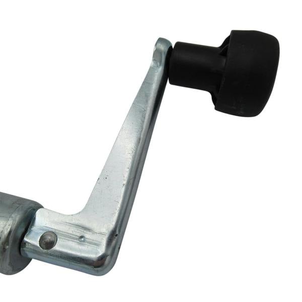 Heavy Duty Caravan Jockey Wheel 34MM (Trailer Metal Rim Wind Up Handle)