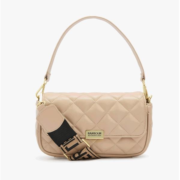 Barbour SOFT QUILT MINI SOHO Cross Body Bag   in  Pink