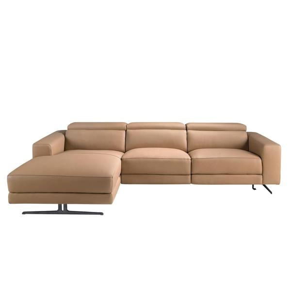 Angel Cerdá Brown leather chaise longue recliner sofa 6287/6286