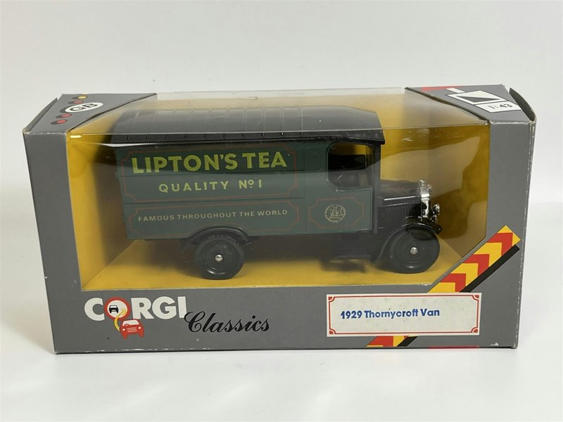 MCSlots Thornycroft Van 1929 Liptons Tea 1:43 Scale Corgi Classics 907D S6