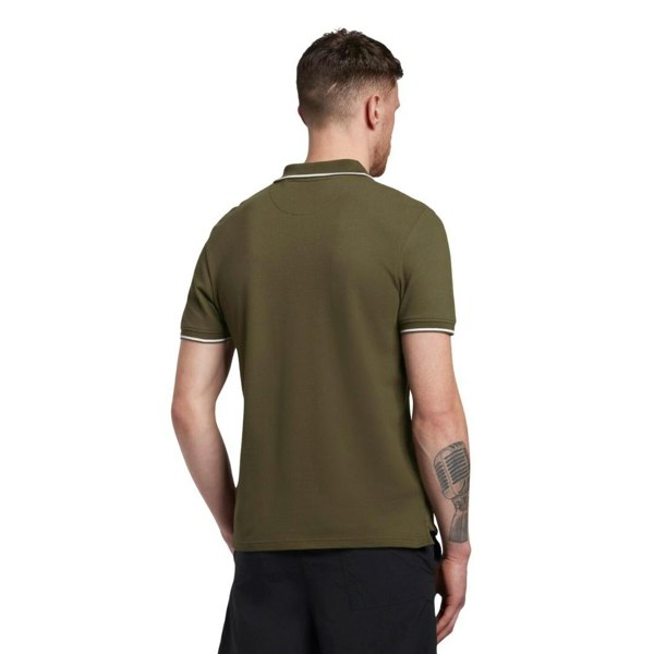 Lyle & Scott Tipped Polo Shirt - Olive