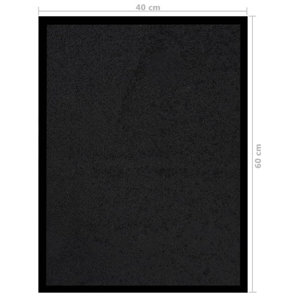 Berkfield Doormat  Black 40x60 cm