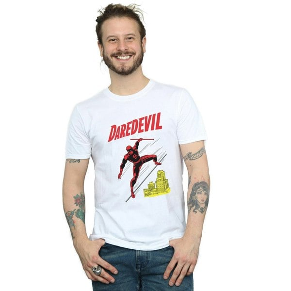 Marvel Mens Daredevil Rooftop T-Shirt - White