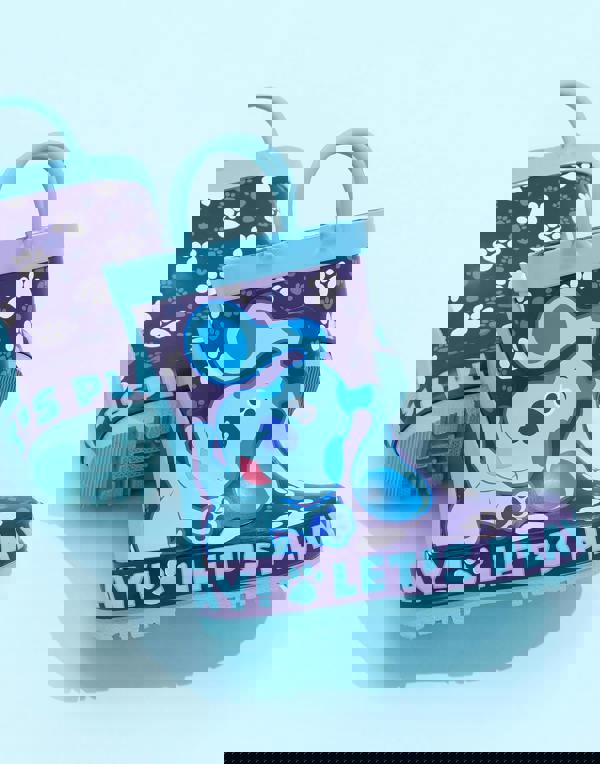 Blue's Clues & You! Boys Blue Let'S Play Print Wellington Boots with Handles