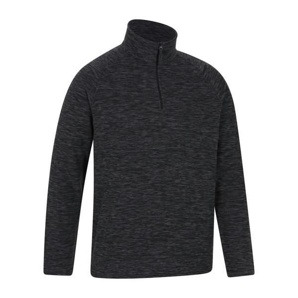 Mountain Warehouse Mens Snowdon II Fleece Top - Black - 