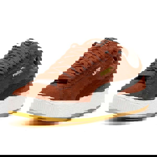 Puma 395205-61 Unisex Suede XL - Chocolate/White
