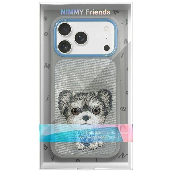 Nimmy Friends Nimmy Big Eye Cute Pet Yorkie Dog Case with MagSafe for iPhone 17 Pro Max 6.9" Grey Blue - N-XDY-IP17-PRO-MAX-027