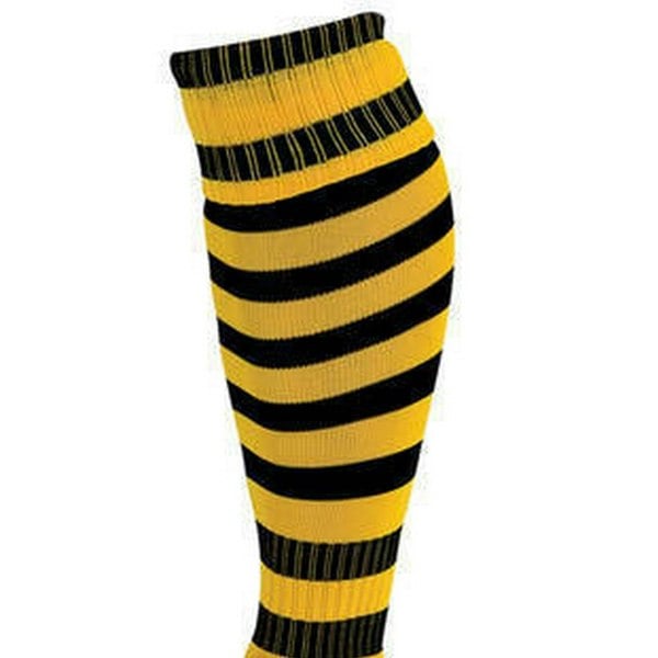 Precision Unisex Adult Pro Hooped Football Socks - Gold/Black