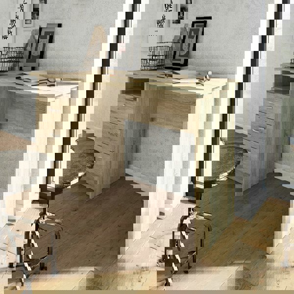 Furniture To Go Function Plus Desk 3 Drawers in Oak