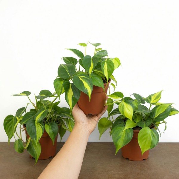 Philodendron Scandens - Heartleaf Trailing Plant in 12cm Pot - Nursery Pot - 3