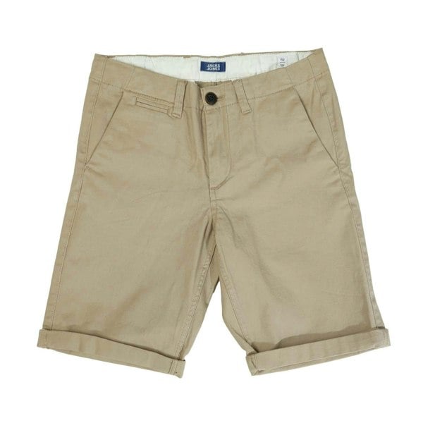 Jack And Jones Boys Fred Chino Shorts - Ecru