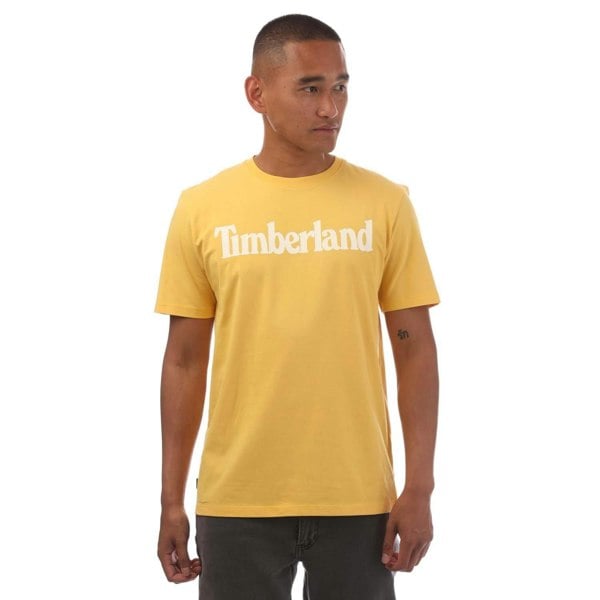 Timberland Mens Northwood Wordmark T-Shirt - Yellow