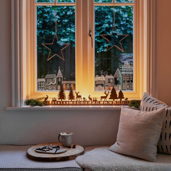 Ivyline Advent Forest Tealight Centrepiece Metal