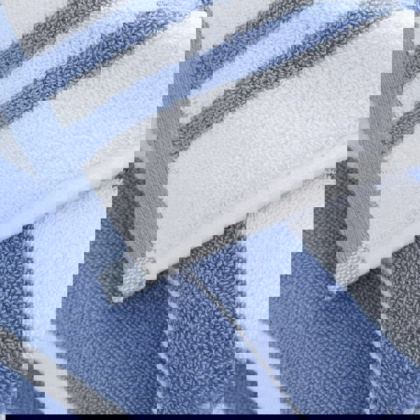 Bianca Reversible Stripe Cotton Jacquard Towel