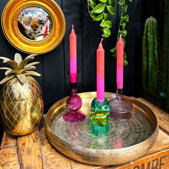 Love Frankie Neon Pink & Orange Candle