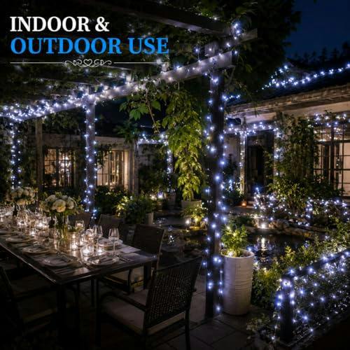 10 m Gold Wire Battery Operated String Lights with 100 Cool White LEDs image 7