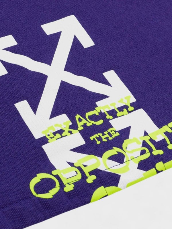Off-White Opposite Arrow Skate Sweatshorts Purple