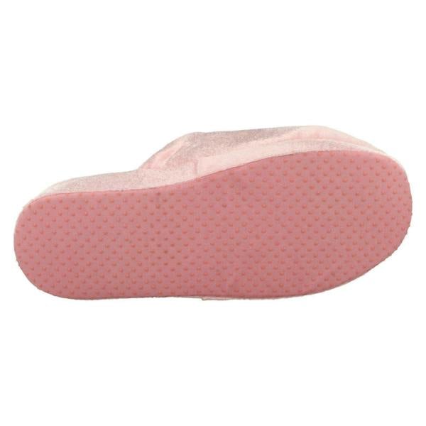 Spot On Ladies Spot On Flower Detailed Mule Slippers 20J4686