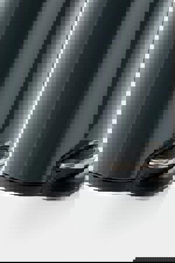 Durable Steel Pedal Bin 20L | Soft-Close Round Waste Bin | Charcoal Grey