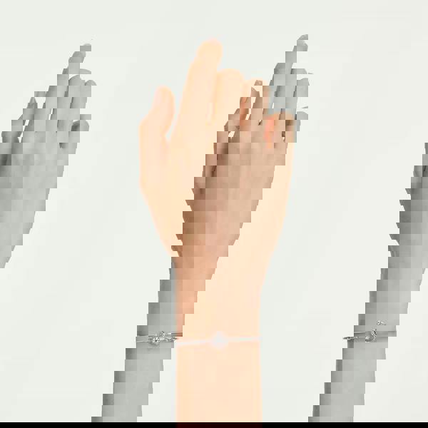 Swarovski Constella Rhodium Plated Round Cut Zirconia Bracelet 5743523