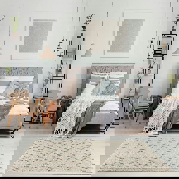 Ivory Beige colours Moroccan rug High Quality Suitable for Floor heating