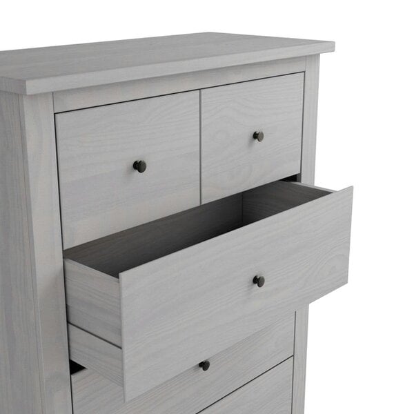 Wyld Haus Tralee Grey Washed Wooden 3+2 Storage Chest