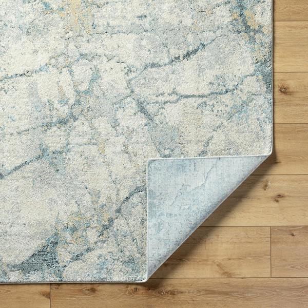 Livabliss Avellino-Abstract Grey Blue Beige Modern Marble High Pile Rug