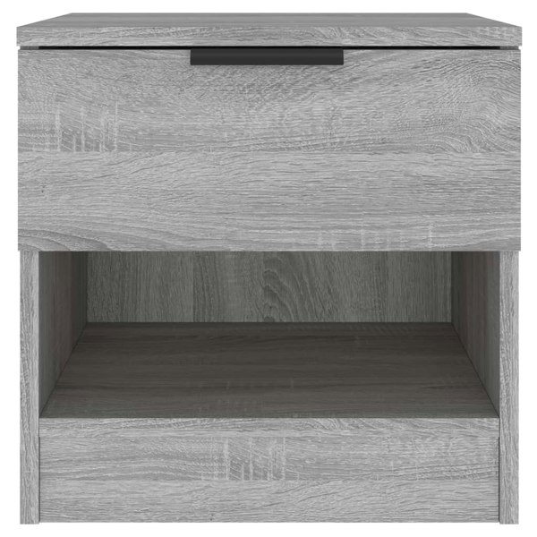 Berkfield Bedside Cabinets 2 pcs Grey Sonoma Engineered Wood