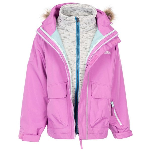 Trespass Childrens/Kids Outshine 3 in 1 TP50 Jacket - Deep Pink