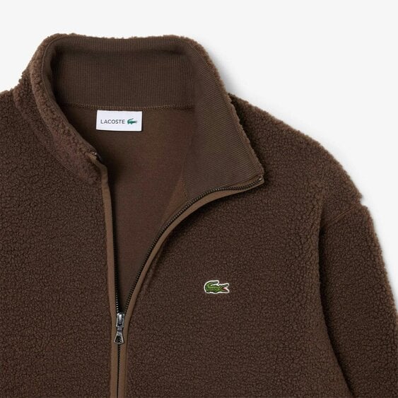 Lacoste BH8672 High Neck Sherpa Jacket