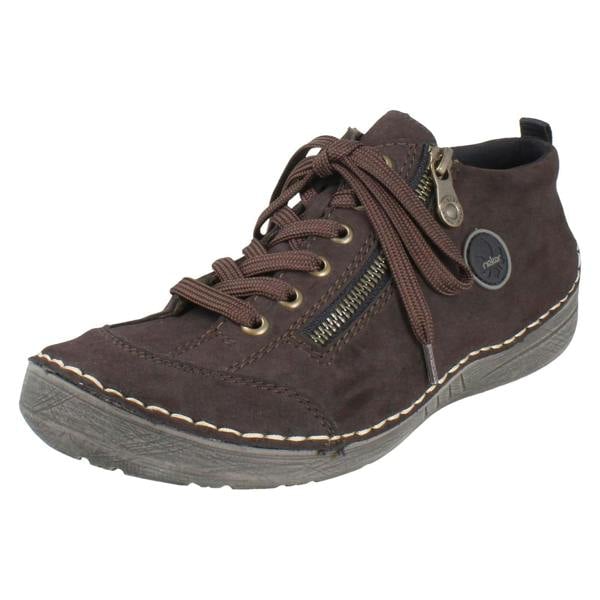 Rieker Ladies Rieker Lace-Up Shoes with Zip 52514
