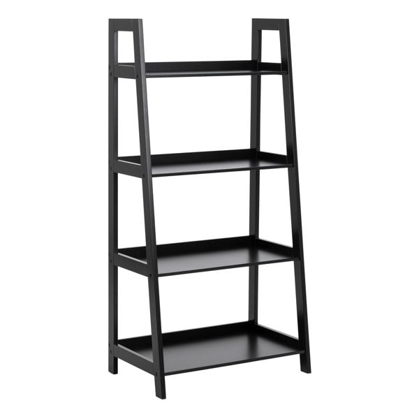 Furniture To Go Wally Bookcase with 4 Shelves in Black