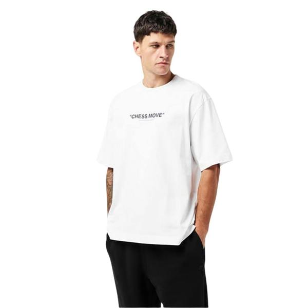 Off White Mens Chess Move Casual T-Shirt - White/Black - 