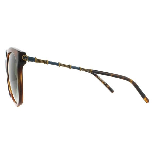 Gucci Sunglasses GG0654S 002 Havana Green Gradient