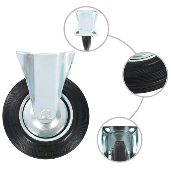 Berkfield Casters 4 pcs 200 mm