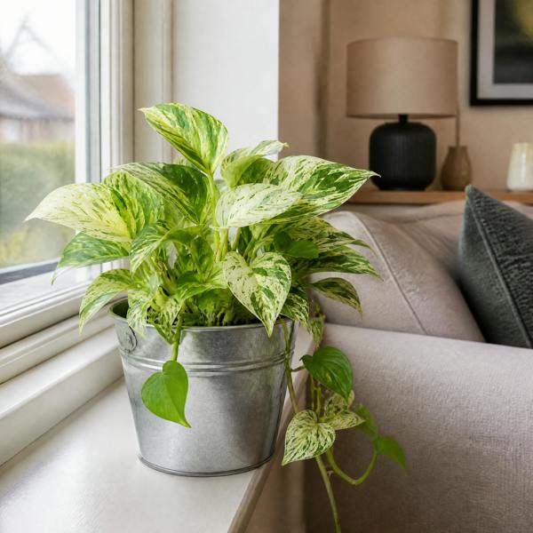 Epipremnum Marble Queen Pothos 12cm Pot Plants By Post
