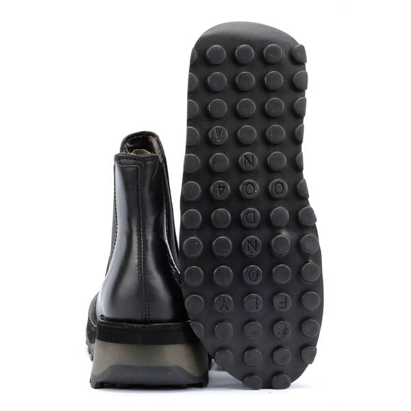 Fly London Huud Leather Women's Boots - Black